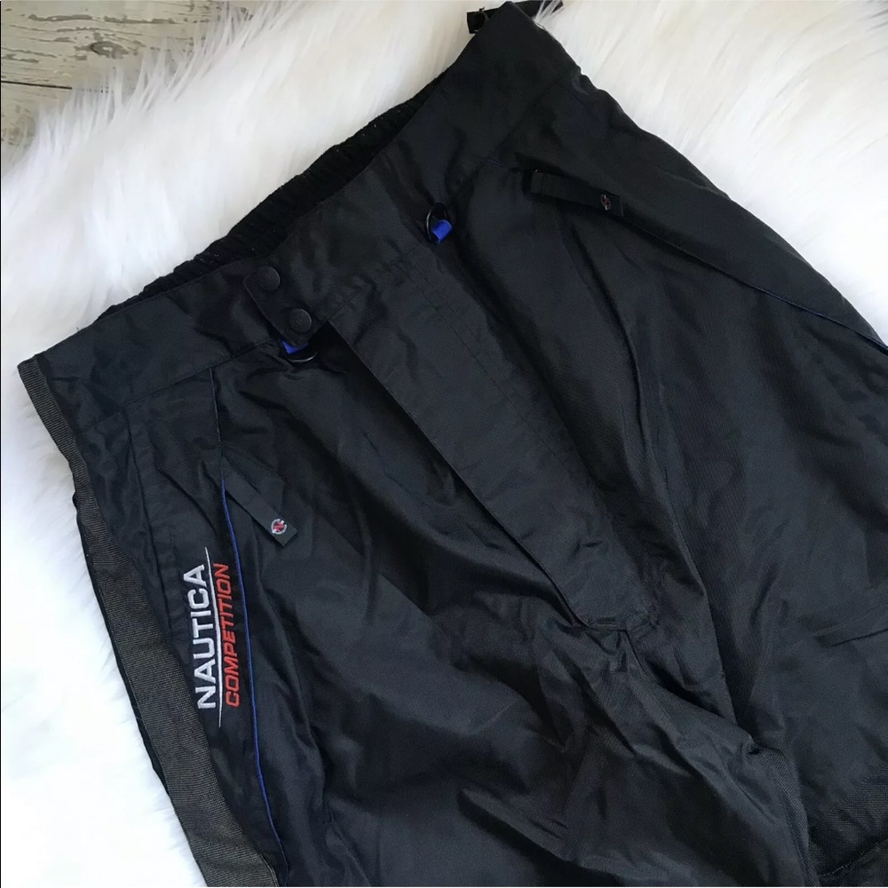 Vintage Nautical Competition Ski Pants Black